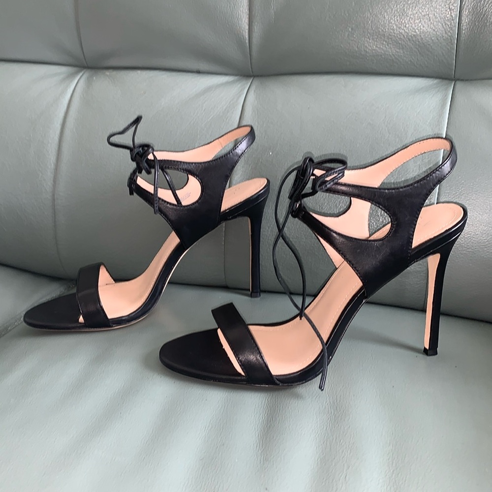 Pour La Victoire Elisa Leather Stiletto Sandals